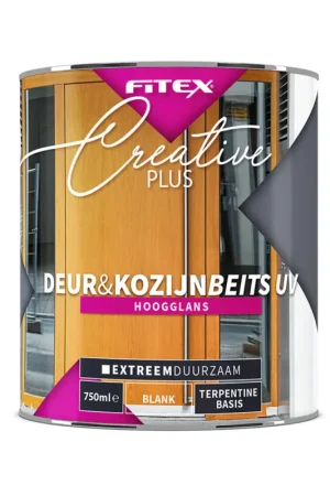 Lage Prijs Fitex Creative Plus Deur & Kozijn Beits UV Hoogglans Transparant
